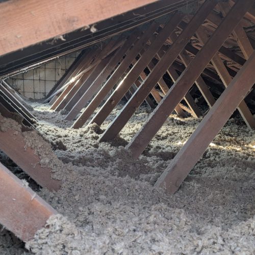Combles isolés par soufflage de ouate de cellulose – Saint-Avold